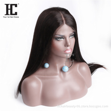 Middle Part 150% Density  Lace Frontal Wigs Brazilian Straight Remy Hair 13*4 Lace Front Human Hair Wigs For Black Woman